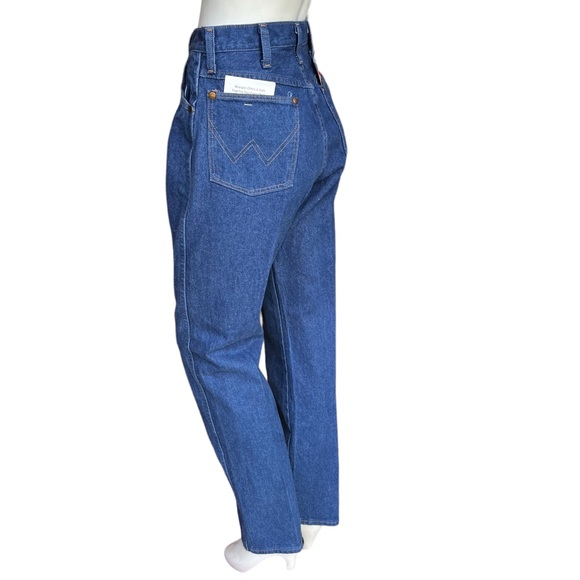 Vintage 90's Deadstock Wranglers Dark Wash Cowboy Cut Straight Leg Jeans 11x32 - Picture 4 of 9